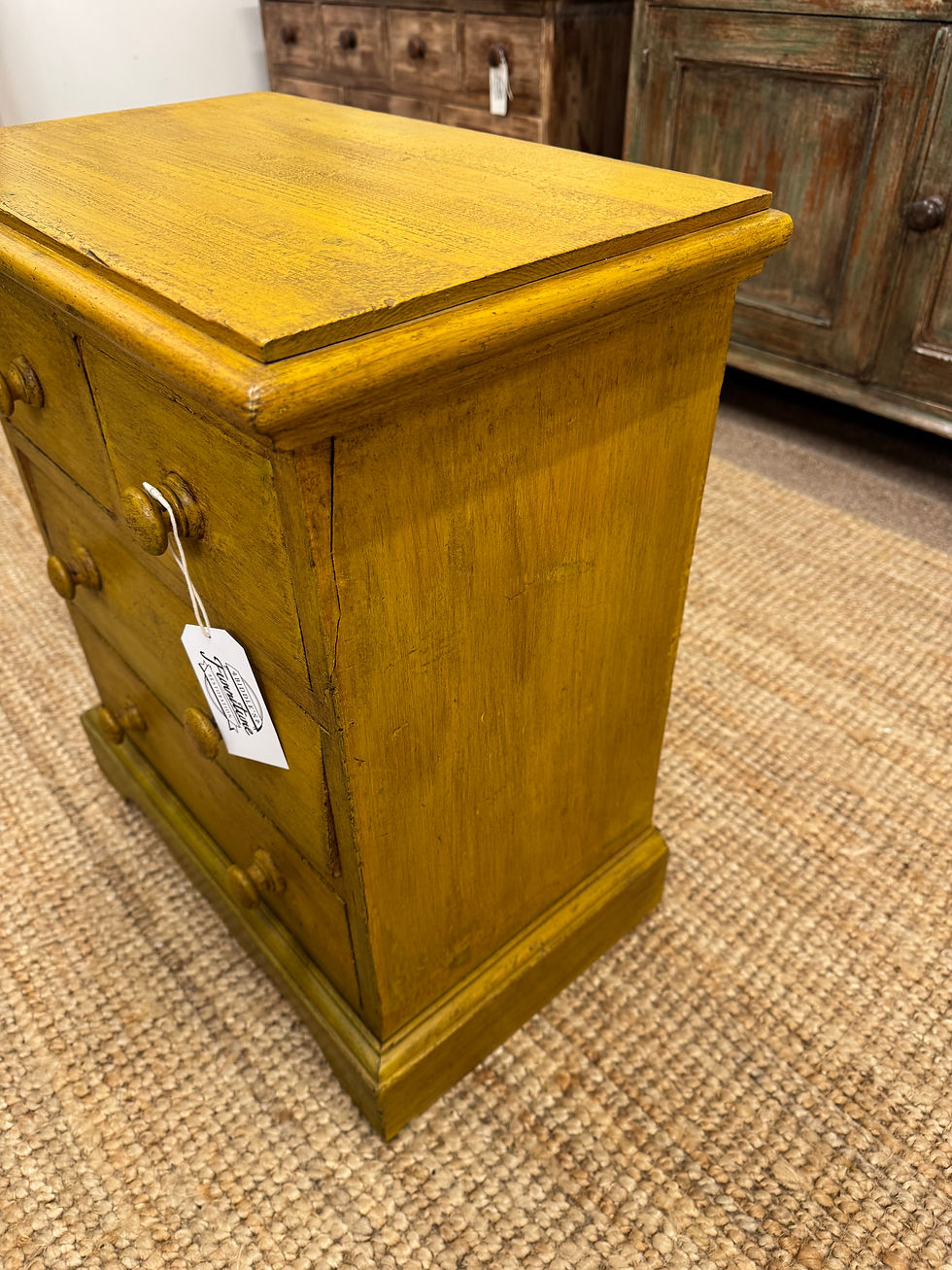 Thumbnail: Vintage Painted Pine Chest 