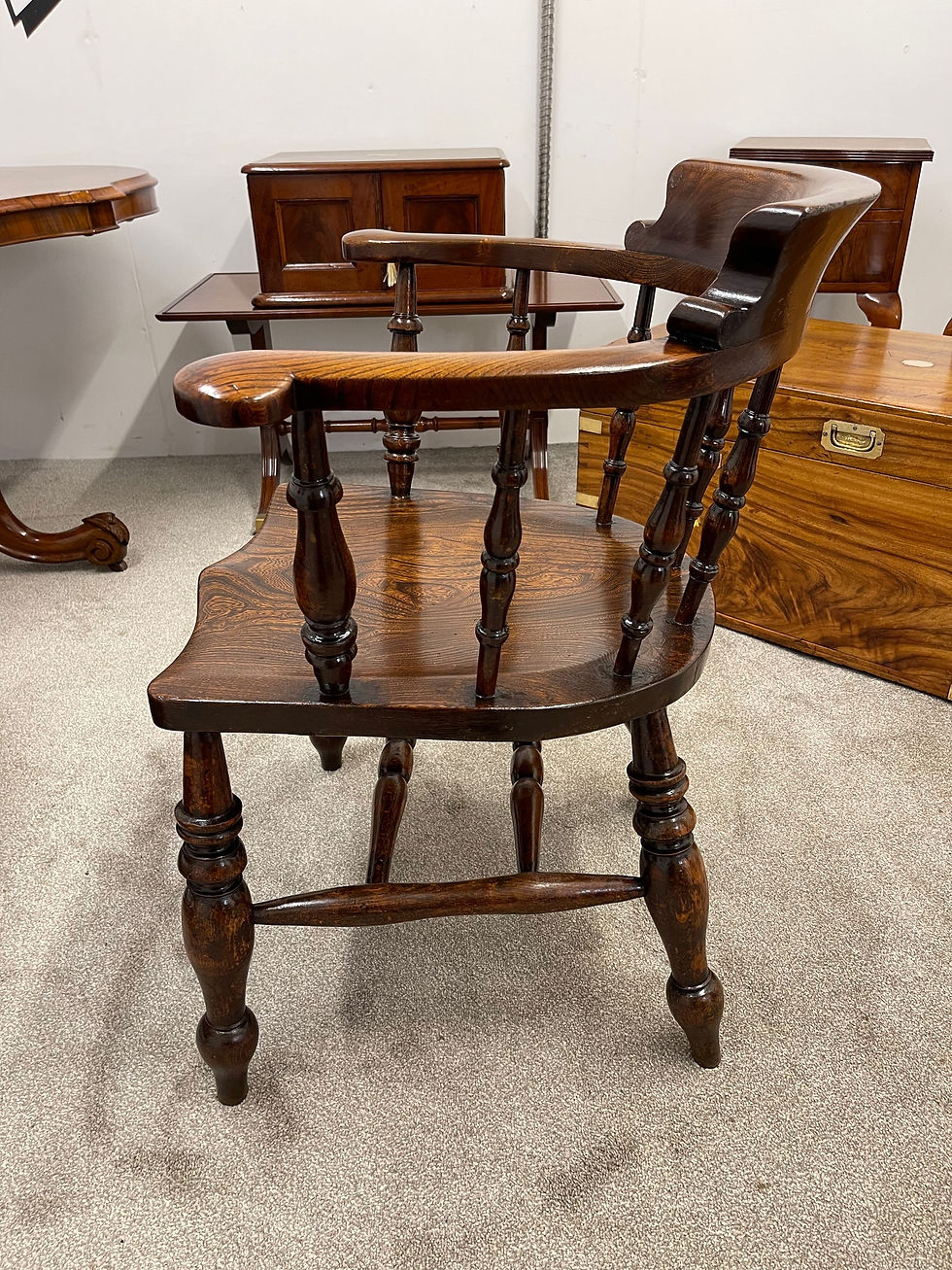 Thumbnail: Edwardian Elm Captains Chair