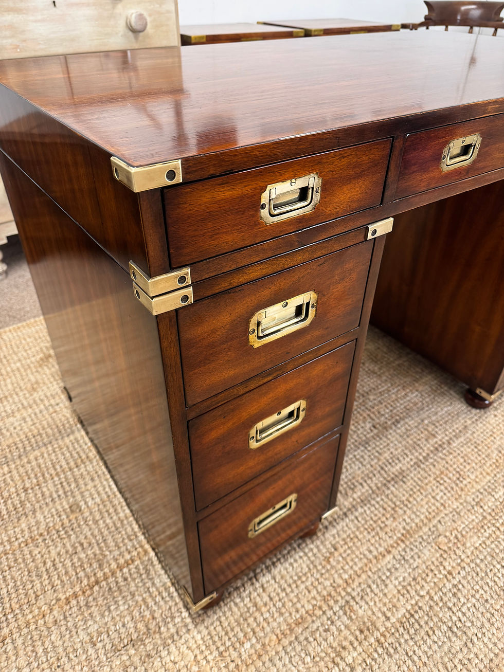 Thumbnail: Vintage Mahogany Campaign Desk 