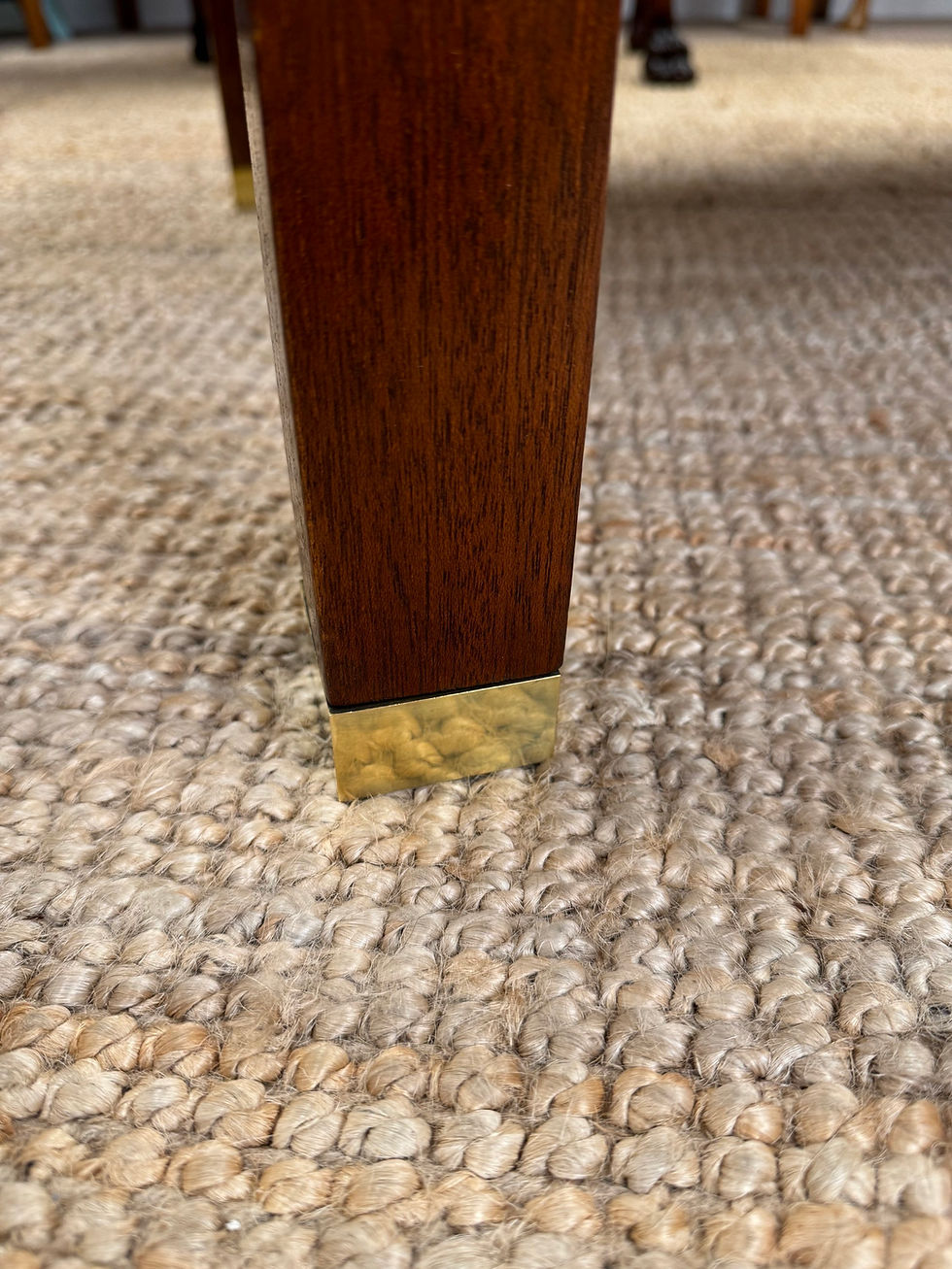 Thumbnail: Vintage Brassbound Teak World Map Coffee Table