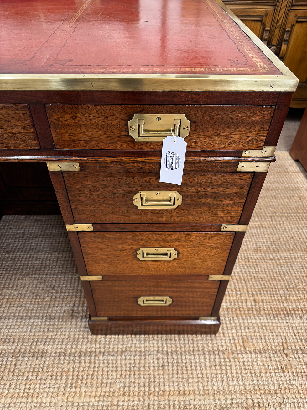 Thumbnail: 19c Mahogany Campaign Desk 