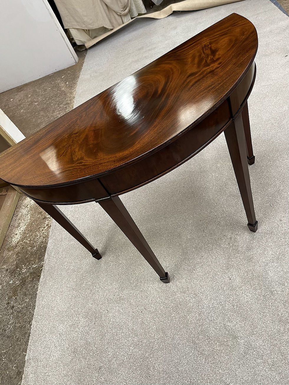 Thumbnail: Edwardian Mahogany Single Drawer Console Table