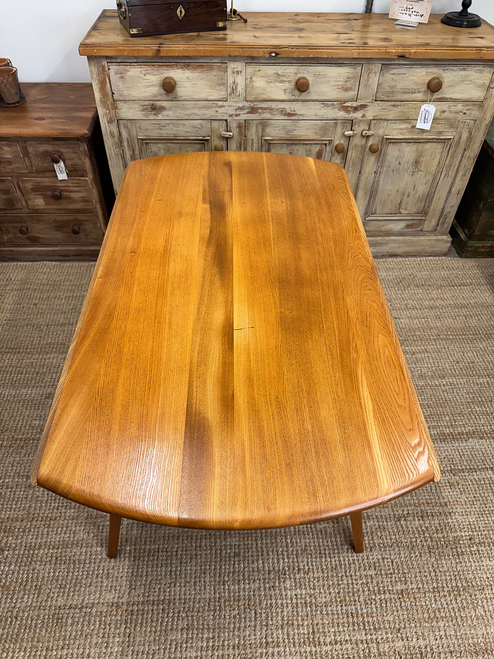 Thumbnail: Vintage Ercol Drop Leaf Dining Table 