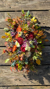 funeral tributes with british flowers