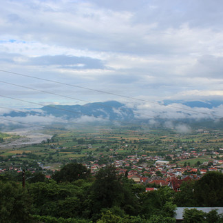 Гледка от град Коница към долината