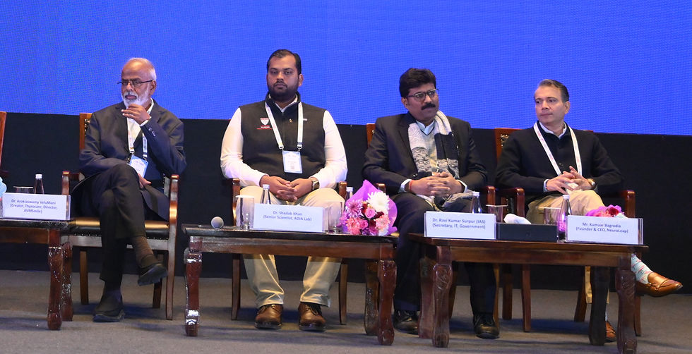 Mr. Kumaar Bagrodia, Founder & CEO, NeuroLeap, and Mr. Srikanth Velamakanni, Co-Founder, Group Chief Executive & Executive Vice-Chairman, Fractal explored how AI-driven intelligence is creating real-world impact at the intersection of technology, business, and human outcomes.