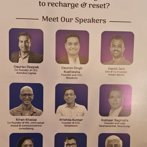 Kumaar Bagrodia speaks at Kalaari Capital's retreat on Neuroscience & Entrepreneurship