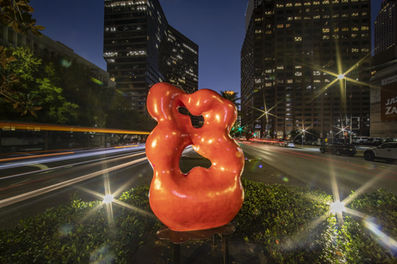A sculpture on Poydras Street