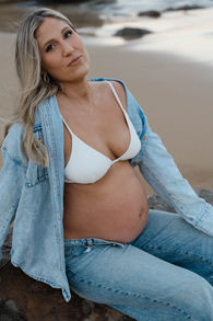 pregnant lady smiling