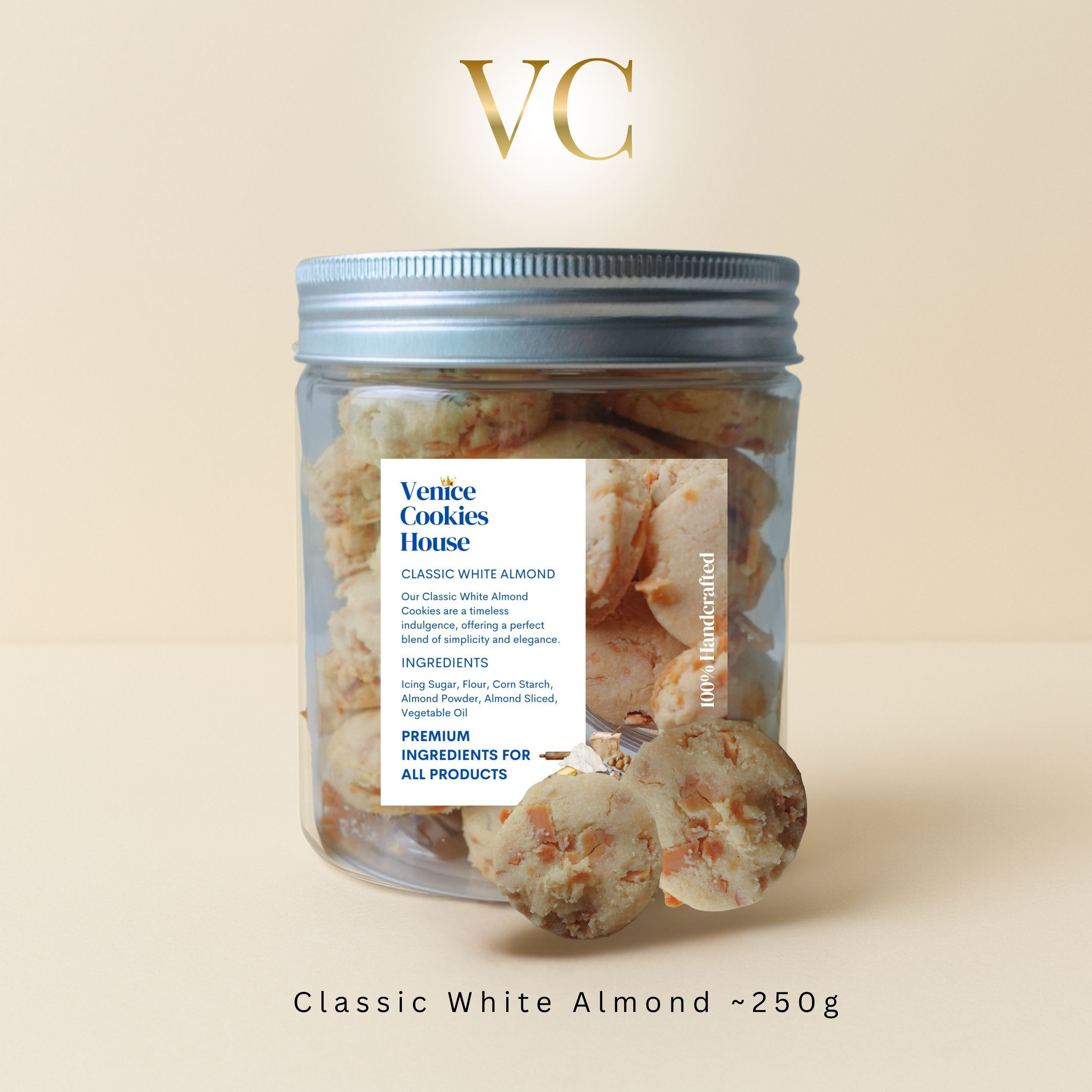 Classic White Almond Cookies 250g