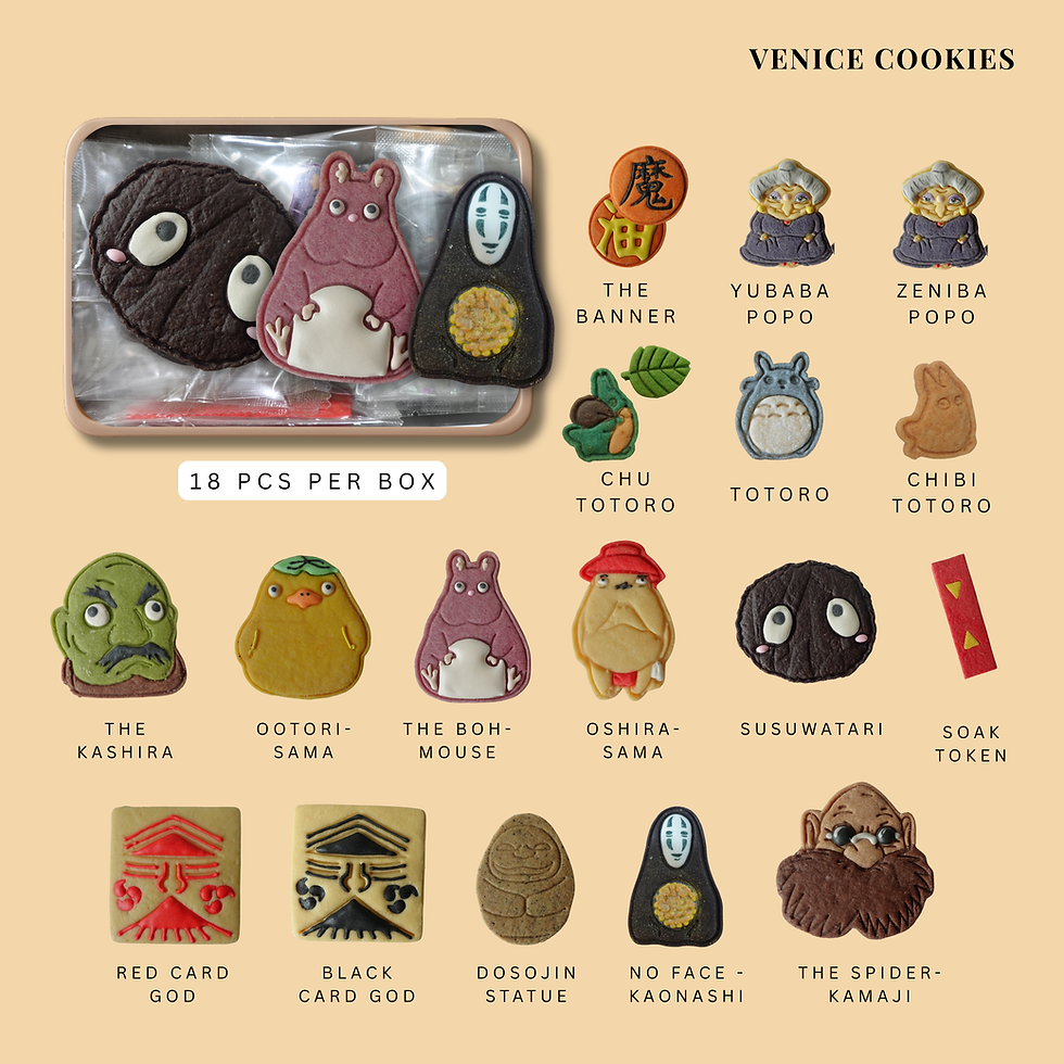 [Anime Cookies] Forest Friends Cookie Box Inspired by Studio Ghibli