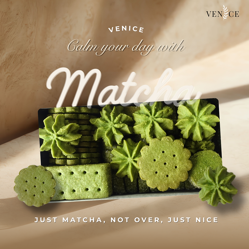 [Premium] Matcha Munchy Butter Cookies