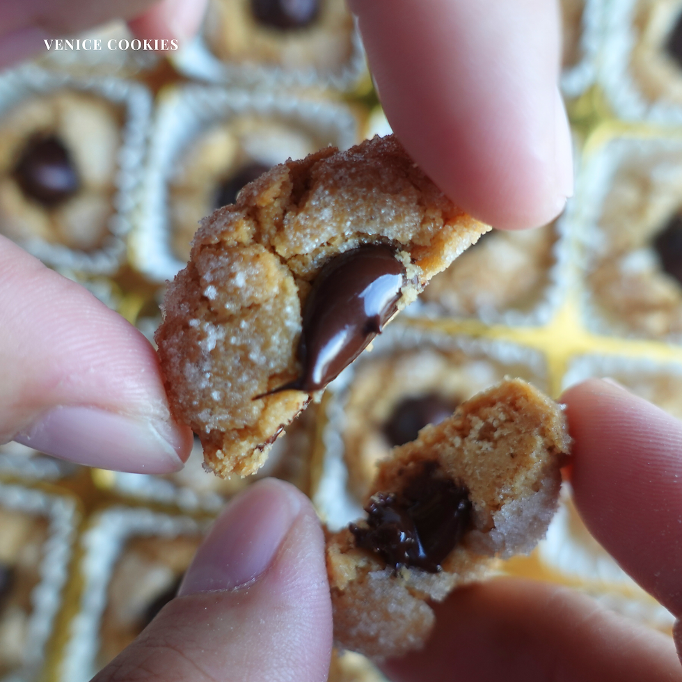 【CNY 2026】Peanut Butter Chocolate Blossom Cookies 花开富贵-花生酥