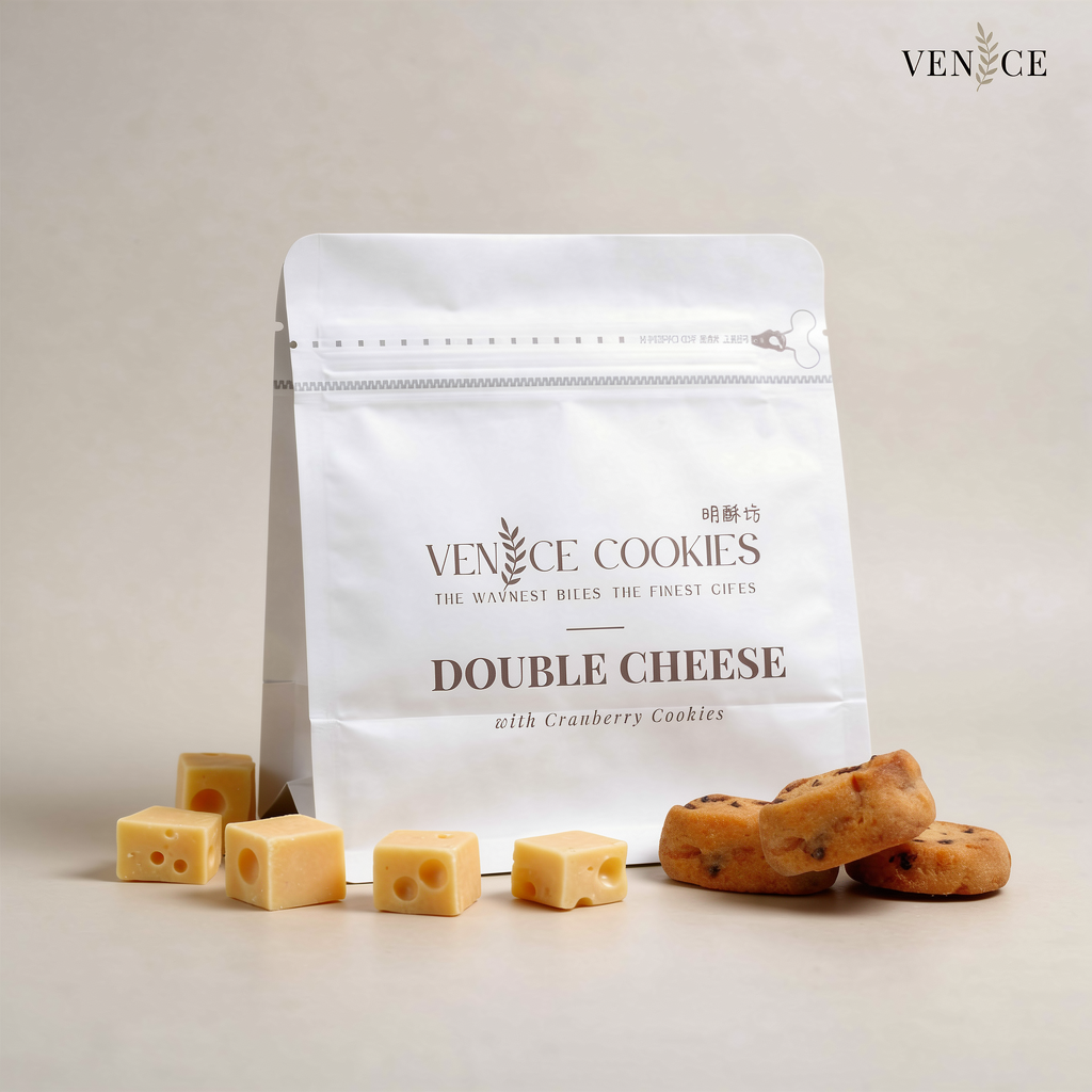 [Ding Ding] Double Cheese Cranberry Butter Cookies 125g