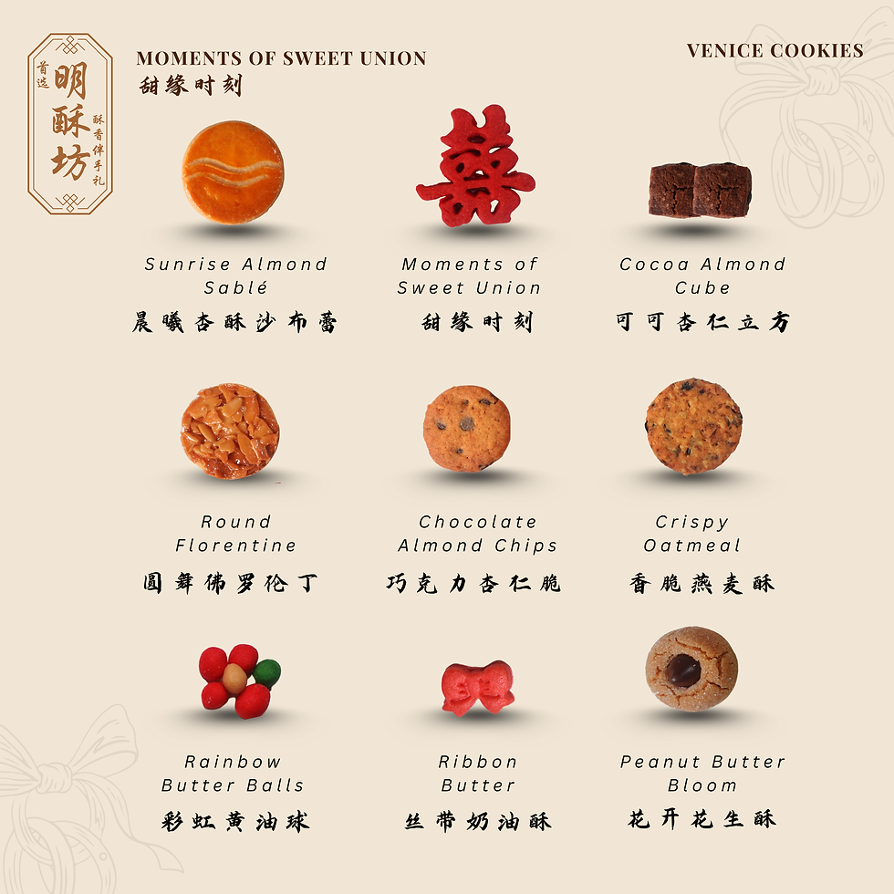 Moments of Sweet Union Wedding Cookies 甜缘时刻婚礼曲奇