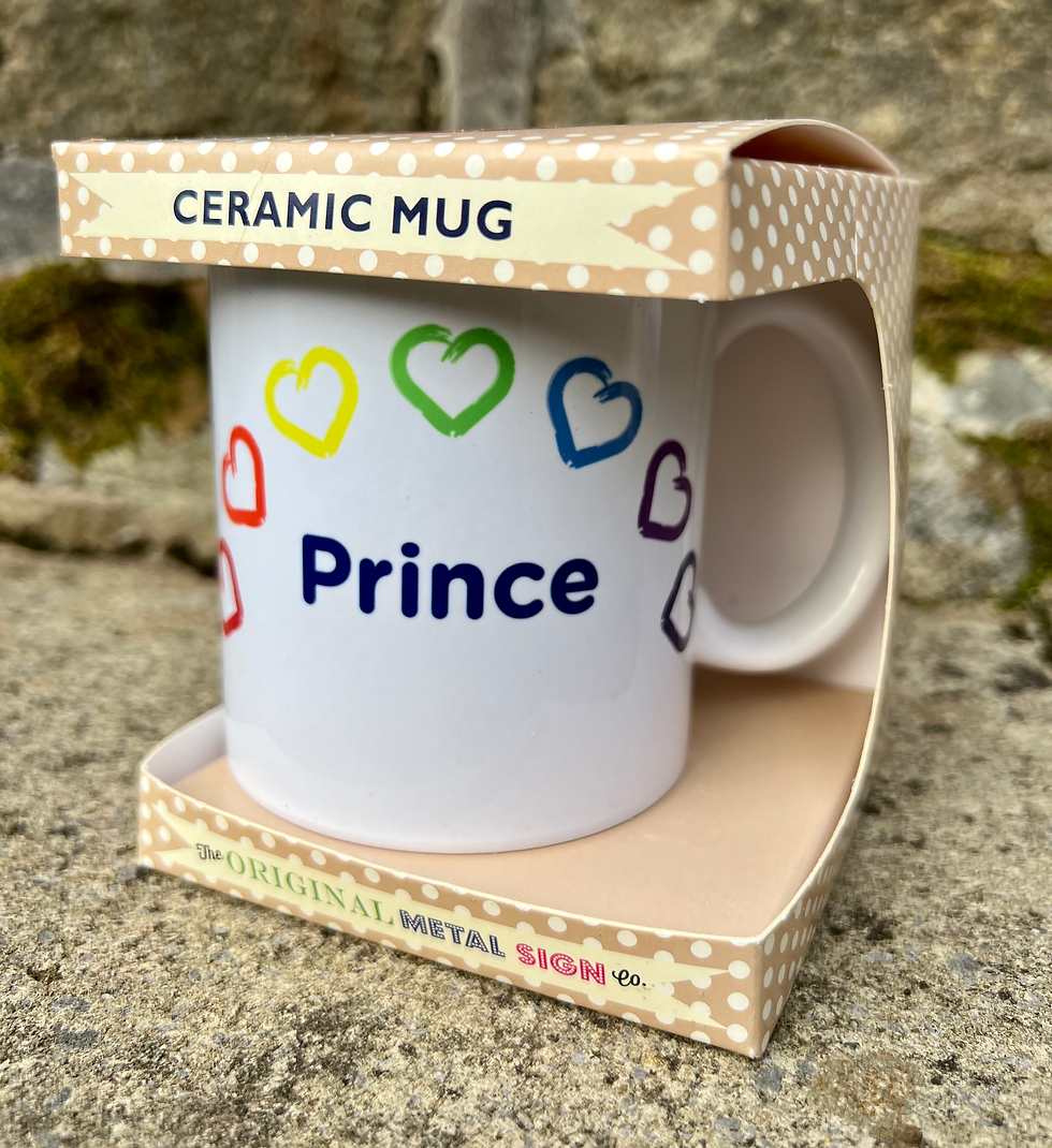 Thumbnail: Rainbow of Hearts Personalised Mug