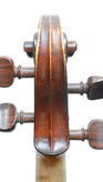 Scroll back of viola by Silvestre and Maucotel, 1905