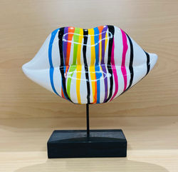 Bouche A Poser Multicolore H.20cm - 17.90€