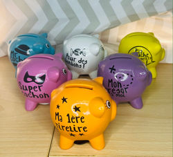 Tirelire Cochons Mots - 3.90€