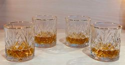 Coffret 4 Verres Whisky "Or" 30cl - 17.90€
