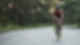 woman cyclist on road