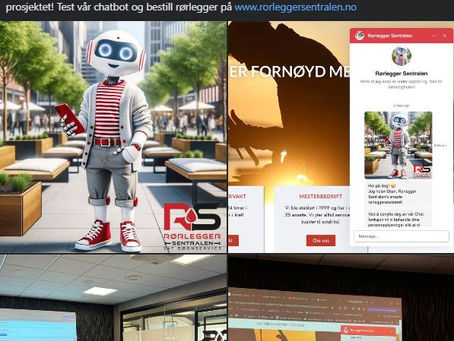 Rørlegger Sentralen AS har hatt Suksess med Kunstig intelligens til sin bedrift - Chatbot fra Smart Kundeservice AS