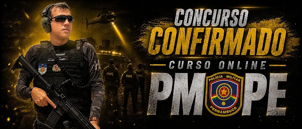 Curso online para Polícia Militar de Pernambuco