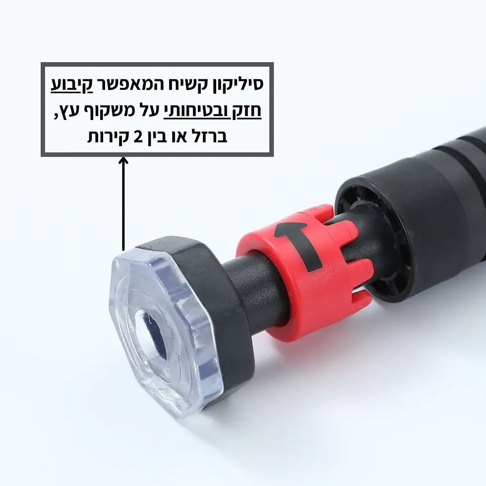 תמונה ממוזערת: מוט מתח לדלת - מוט מתח למשקוף - מוט מקצועי עם נעילה חכמה