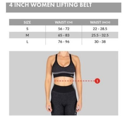 תמונה ממוזערת: חגורת גב לנערות  GW Lifting שחורה/סגולה 4 אינץ מידה S