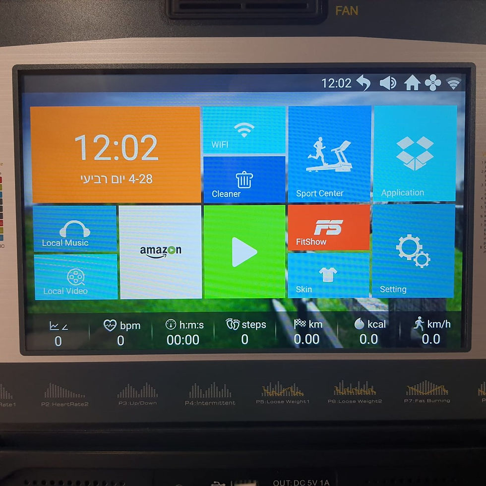 תמונה ממוזערת: הליכון מקצועי AZTECH דגם V6T