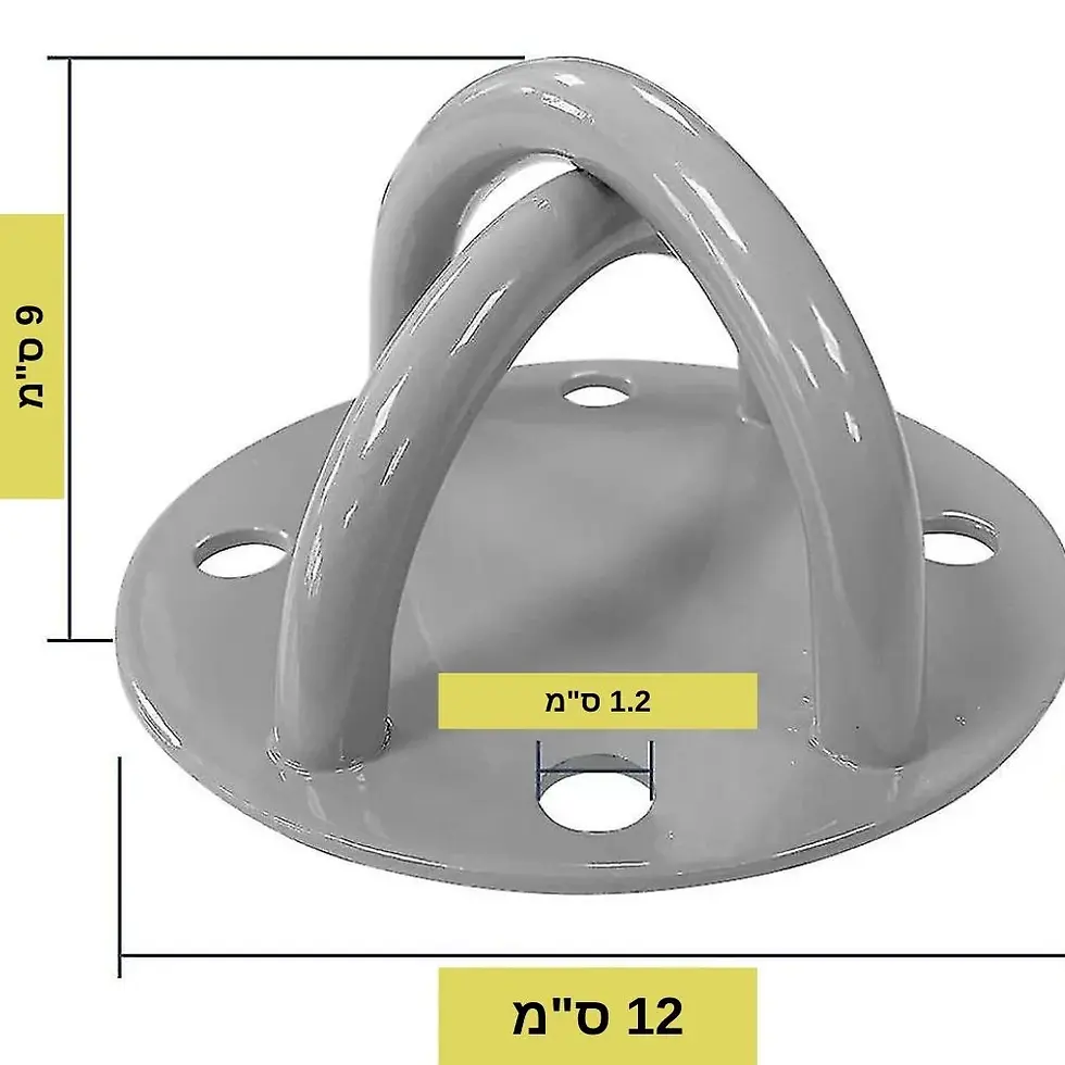 תמונה ממוזערת: מתקן קיבוע לקיר לרצועות TRX - בעל 4 חורים