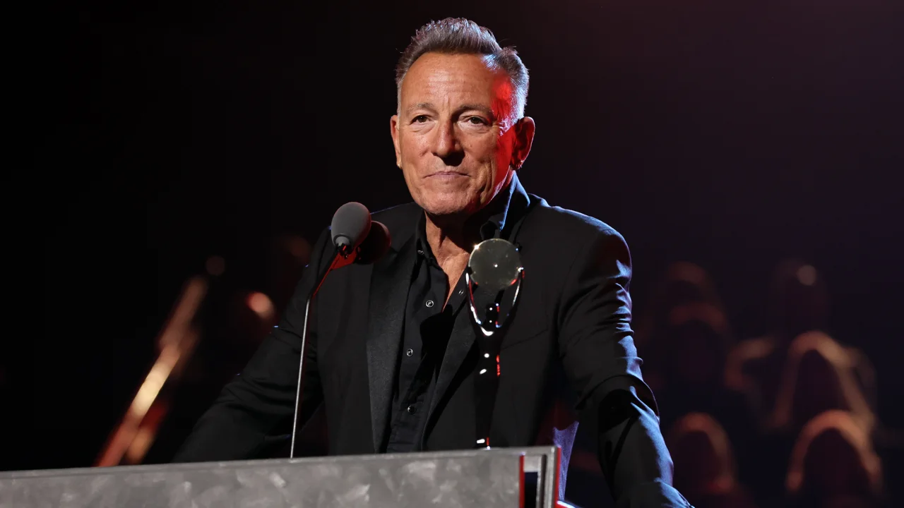 Bruce Springsteen speaks onstage during the annual Rock & Roll Hall of Fame induction ceremony November 5, 2022, in Los Angeles, California.