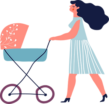 Mom with Stroller