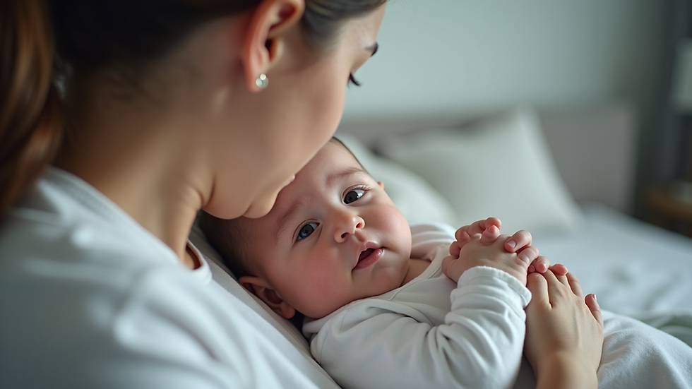 Vue rapprochée d'un expert en sommeil bébé en consultation avec des parents