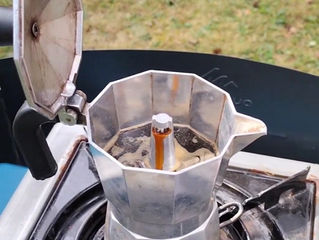 Tomando un café