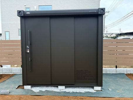 埼玉県鴻巣市現場ヨドコウビームス物置施工