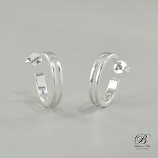 Brinco de Argola pequena, Prata Leve-Bri