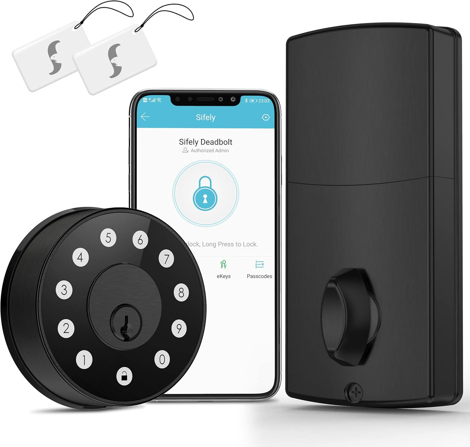 Sifely E Smart Lock - Black