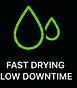 Fast drying commercial carpet cleaning with minimal disruption