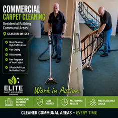 commercial carpet cleaning Clacton-on-Sea communal area stairs deep clean