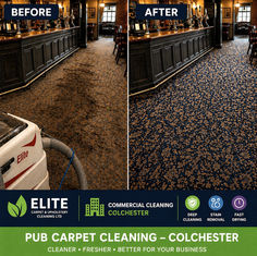 pub carpet cleaning Colchester before and after deep clean stain removal