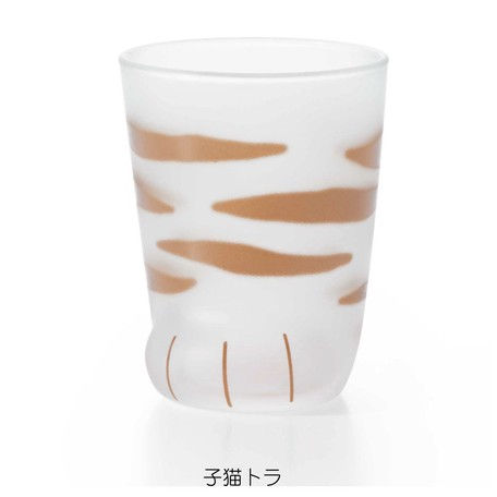 縮圖：日本製 可愛貓貓腳仔玻璃杯