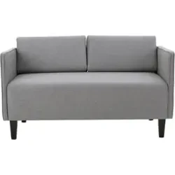 Noble House - Vinemont 2-Seat Fabric Loveseat - Gray