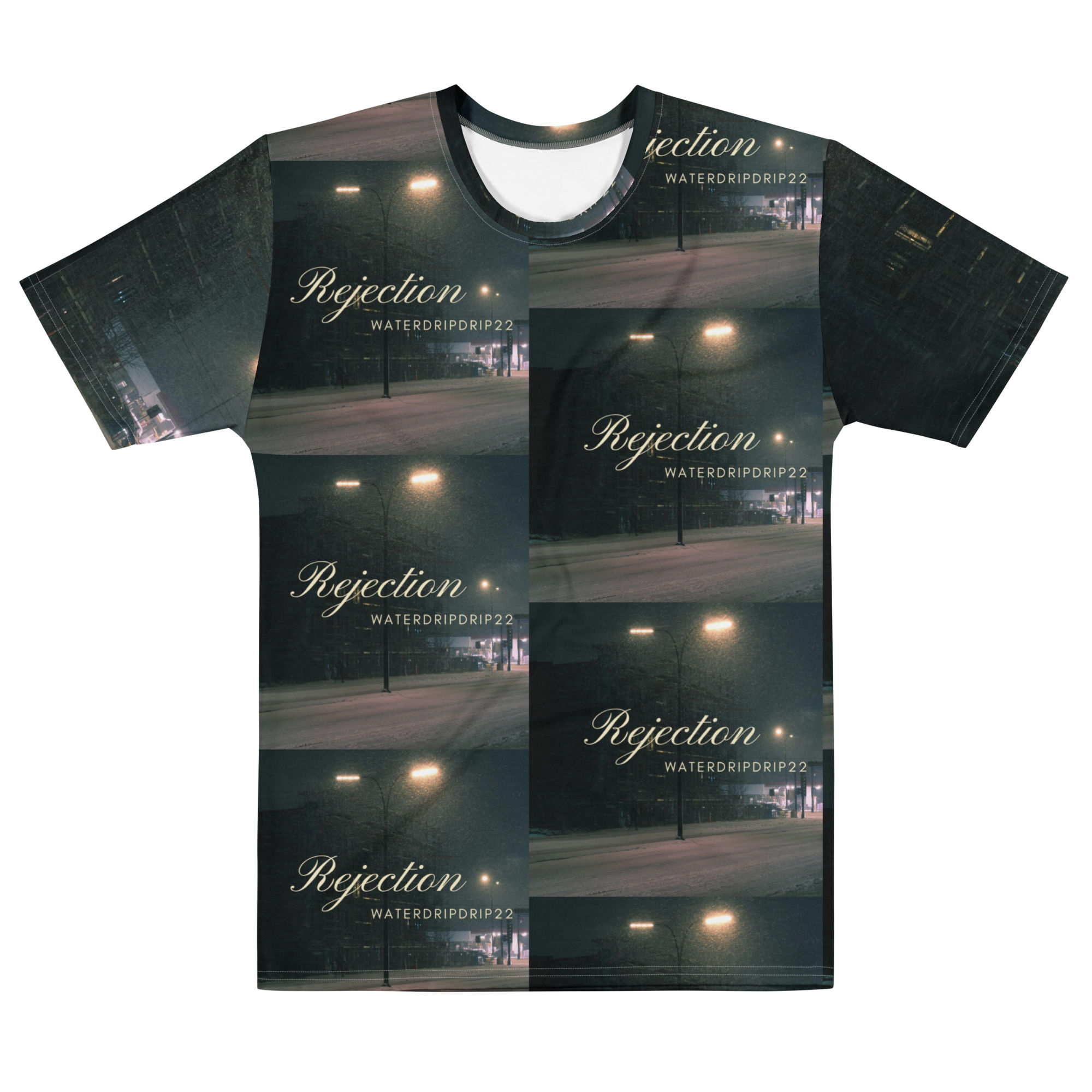 Rejection The Album - All Over-Print Men’s Cotton Crew Neck T-Shirt