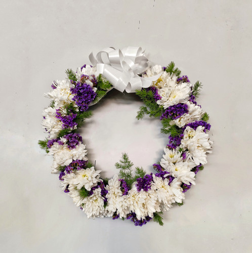 Funeral Wreaths with Chrysanthemums Cyprus | Same-Day Delivery ...