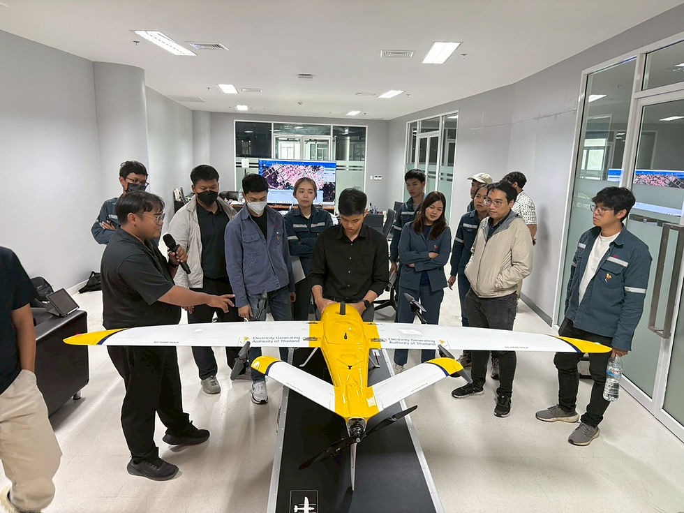 ✨อบรมการใช้งานอากาศยานไร้คนขับ Vertix VL260 ให้แก่เจ้าหน้าที่จาก การไฟฟ้าฝ่ายผลิตแห่งประเทศไทย (กฟผ.)✈