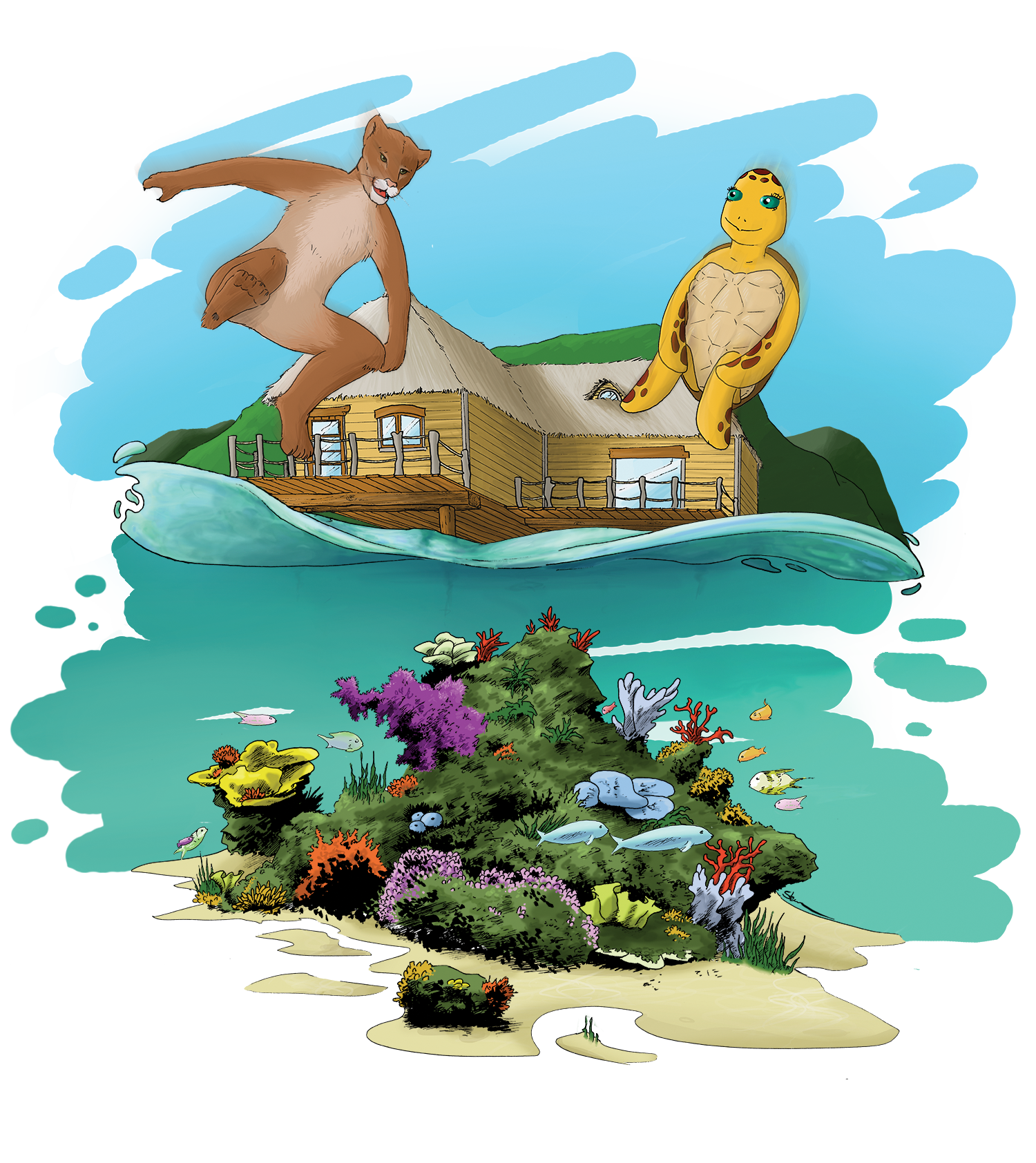 illustration clémentine et barnabé