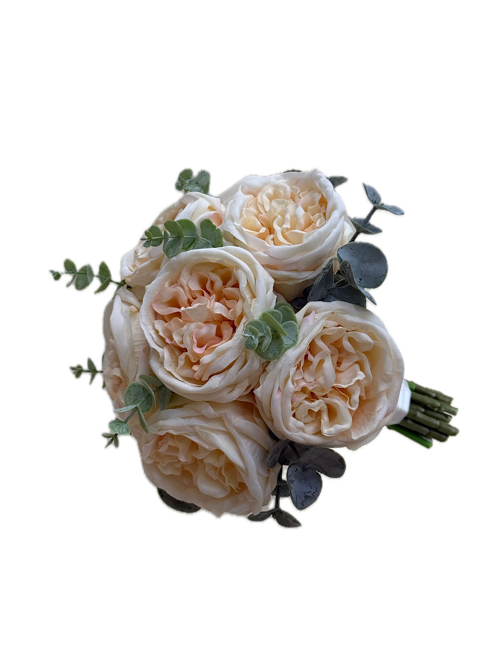 Küçük resim: Islak dokulu somon şakayik gelin buketi (Peony)