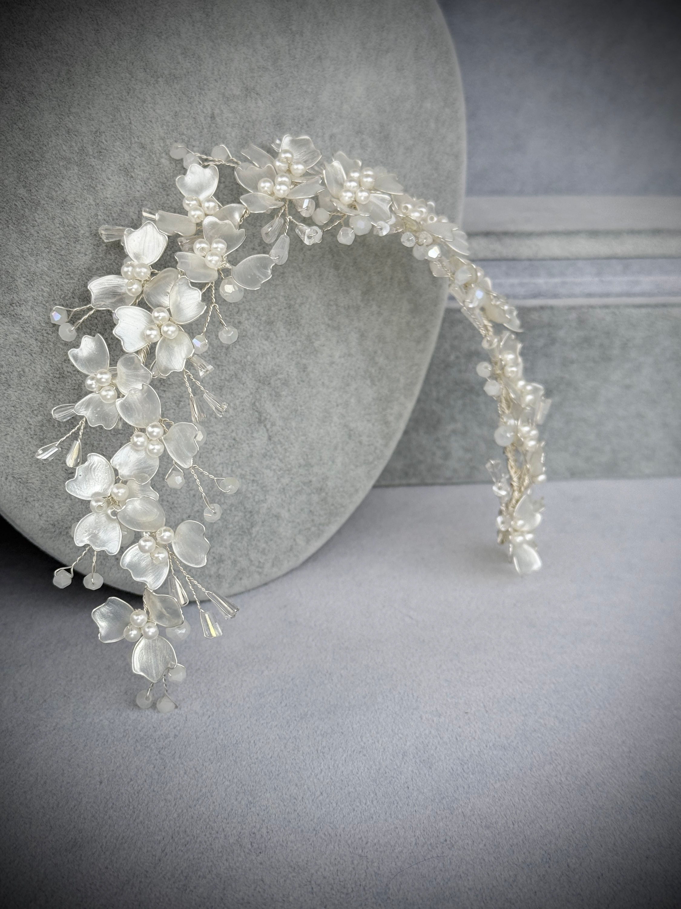 İncili Sedef Gelin Saç Aksesuarı