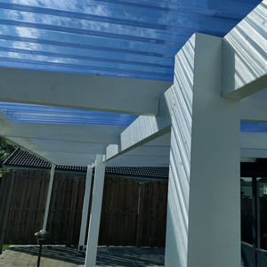 Overdækning i malet limtræ